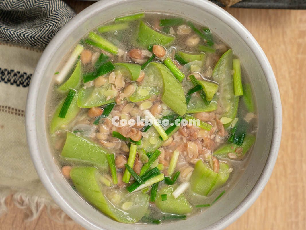 cách làm món canh mướp nấu lạc