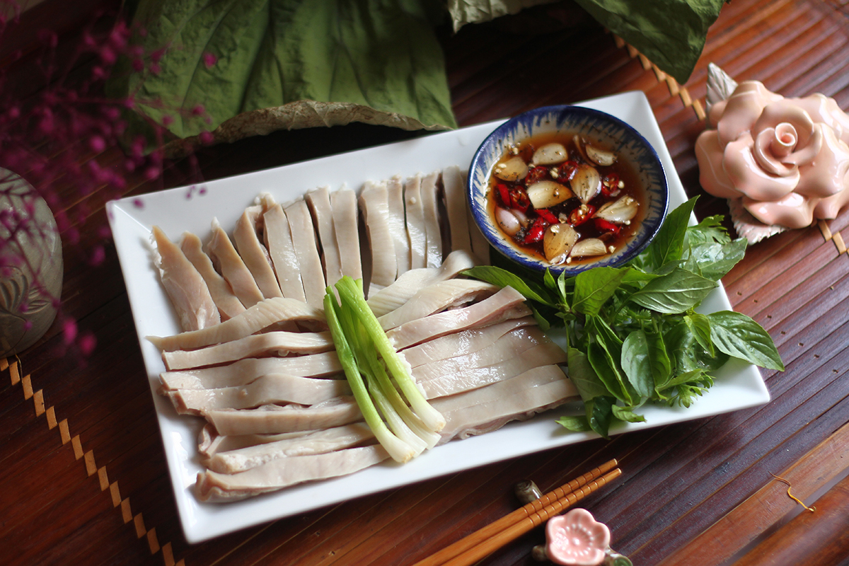 mẹo luộc dạ dày trắng giòn