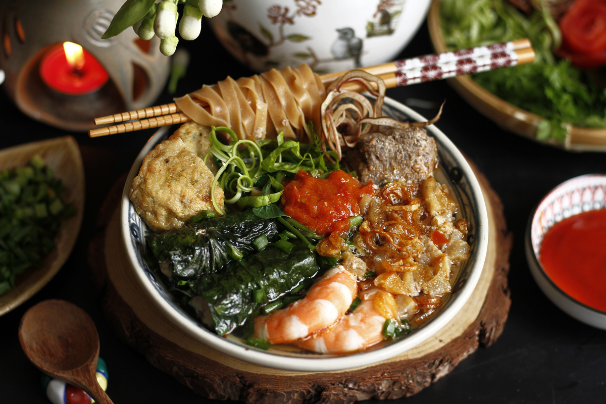 cách nấu bánh đa cua Hải Phòng